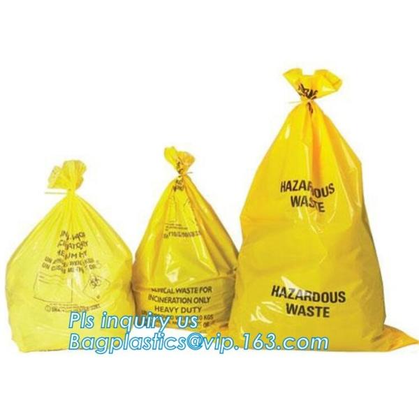 Biodegradable Medical Drawstring medical biohazard waste disposal supplies LDPE