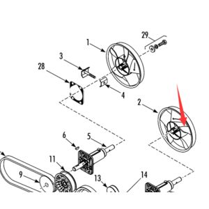 Thermo King T-880Pro Original evaporator fan blade, Model 781307/781306, color