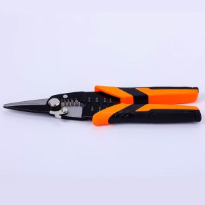219mm Precision Cutting Combination Shears Opening Locking Spring Loaded Wire