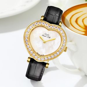 Charming Multifunctional Leather Strap Waterproof 3ATM Quartz Watch For Women