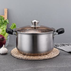 High Quality Home Kitchen Cooker Pasta Pot Stainless Steel Soup Stock Pot