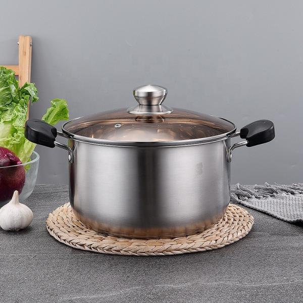 High Quality Home Kitchen Cooker Pasta Pot Stainless Steel Soup Stock Pot