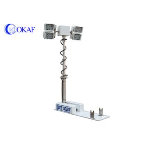China 4*200W roof Mounted 66km/h Prostrate Telescopic Mast 72000lm on sale