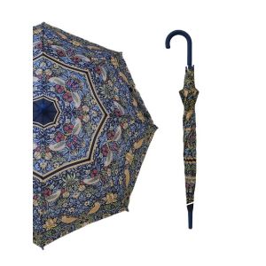 23 Inches  8 Fiberglass Ribs Hands-free Stick Umbrella With J Shape Rubber Coated Plastic Handle