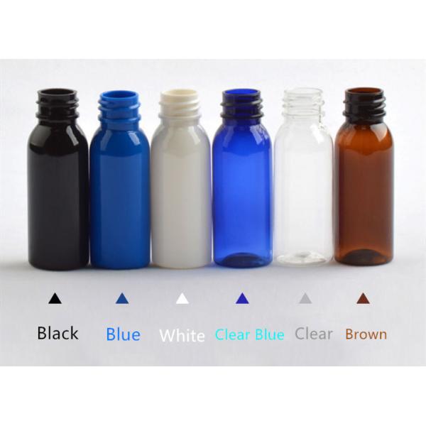 PET Shampoo Plastic Cosmetic Bottles 30ml Non Spill Portable With Aluminum Lid