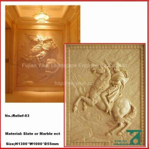Quality Carved Stone Relief / Marble Relief / Wall Relievo, Slate Relief (YKRF-03) for sale