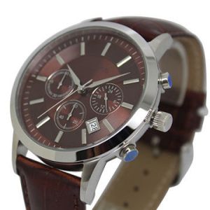 Waterproof Stainless Steel Watches , Men Luxury Wrist Watch With IP Plating Finish