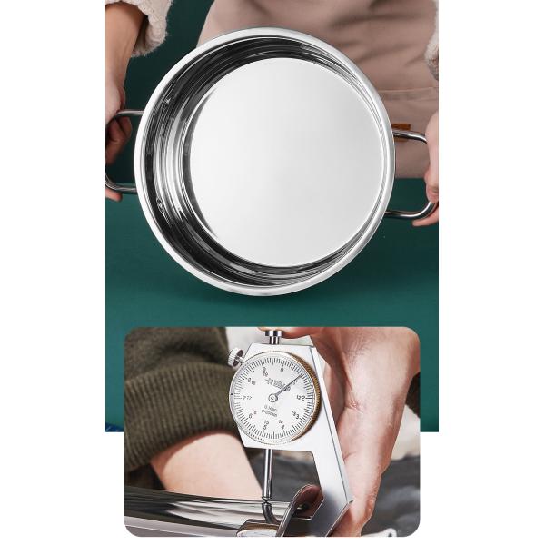 Factory Direct Kitchen Cooking Food Stainless Steel 3 PCS Cooking Pots And Pans Cookware Sets