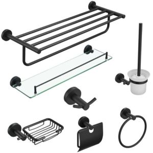 China Modern Design Towel Rack Toilet Holder Bathroom Accessories Set on sale