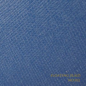 China Tear Resistant Leatherette Cover Stock With Floating Plaid on sale