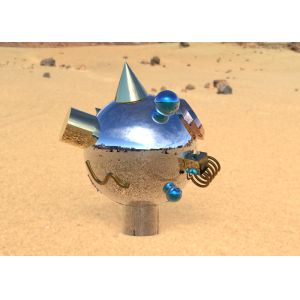 Mirror Polished 316 Stainless Steel Art Sculptures 100cm High