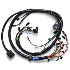 100cm Wire Harness Cable Assembly Double Shield 18awg Signal For Car Audio