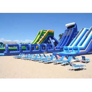 Customized Giant Inflatable Slide / Commercial Adult Inflatable Trippo Water