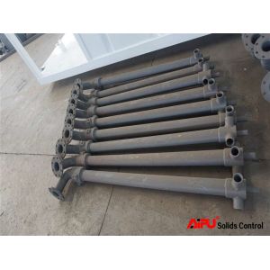 Bolt Flange 3 Nozzle Vertical Mud Mixing Gun 50mm Diameter