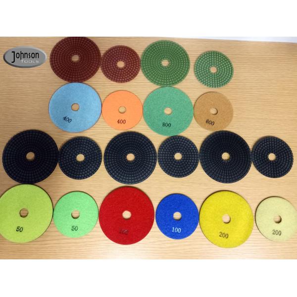 High Sharpness Diamond Stone Polishing Pads , Marble Polishing Pad 5 ''