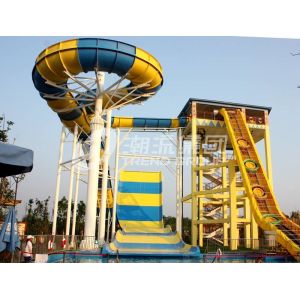 Adults Aqua Slide , Customized Boomerang Aqua Slide in Gaint Aqua Park for Water