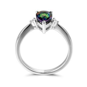 Wholesale 925 Sterling Silver Trillion Cut Mystic Topaz Tennnis Bracelet