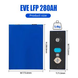 Lifepo4 Lithium Ion Battery Prismatic Cells EVE 3.2v 280ah