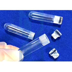 China 2.2g/Cm3 Screw Thread Clear SIO2 Quartz Test Tube on sale