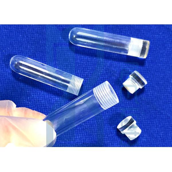 Buy 2.2g/Cm3 Screw Thread Clear SIO2 Quartz Test Tube at wholesale prices