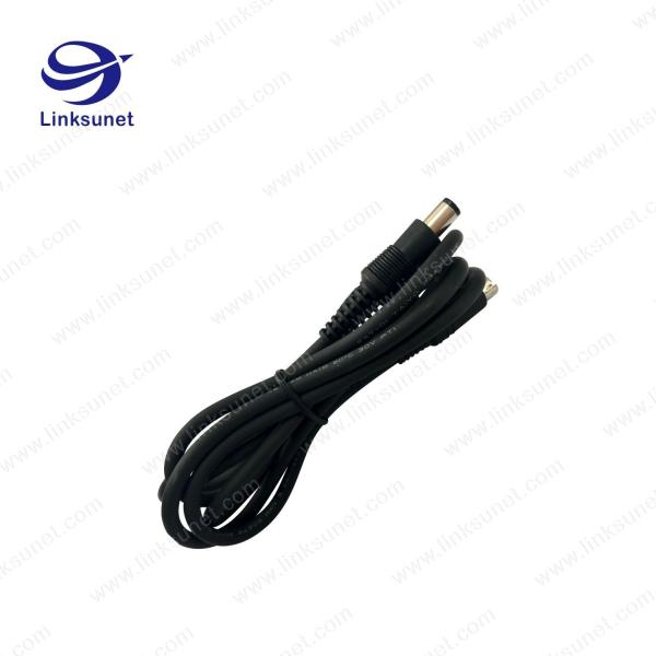 OD 6.5MM Soldering Or Crimping Injector Wiring Harness With DC Power Plug