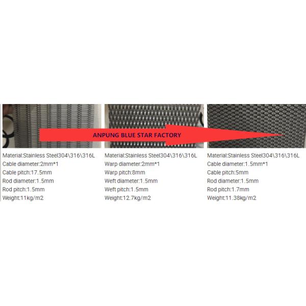 Long Slot Double Crimped Wire Mesh , Heavy Duty Wire Mesh Screen Abrasion Resistance