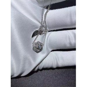 Piaget mini full diamonds rose necklace 18kt gold with white gold or yellow gold