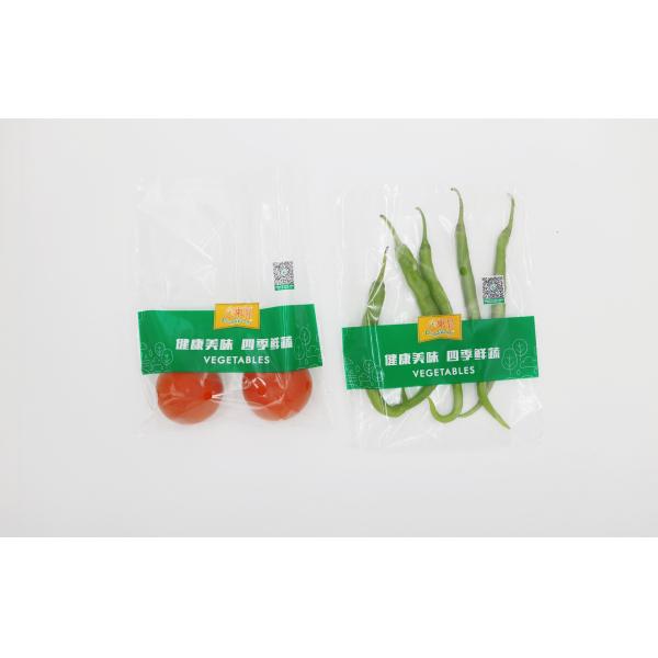 Buy Transparent Fruit Vegetables OPP Packaging Bag Breathable With Hang Hole at wholesale prices
