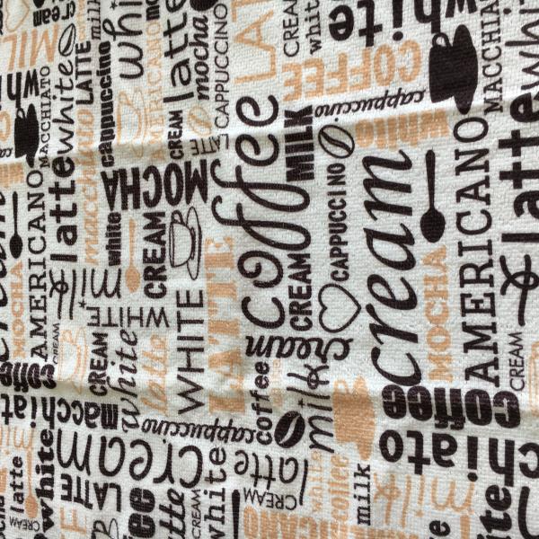 coffee colored single side printed high quality kitchen towels clean wipes