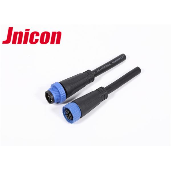IP68 Plastic 3 Pin Round Connector Waterproof Male Female Power And Data TUV