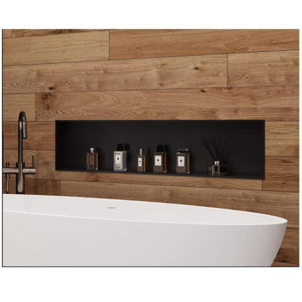 Electroplated Stainless Steel Shower Niche with Waterproof LED Strip Lights Materials