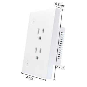 Smart Home In Wall Outlet Socket Outlet Us Standard Compatible With IOS And