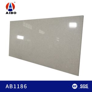 Silver Grey Glass Surface 2.2g/cm2 18MM For Quartz Vanity Top
