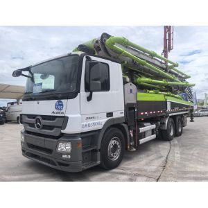 49m Second Hand Concrete Pump Truck Zoomlion 2019 ZLJ5350THBBE With Benz Chasis