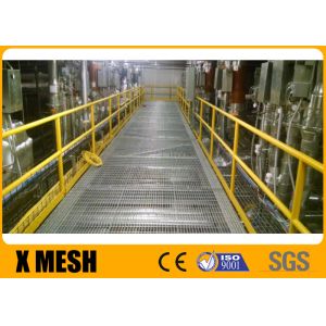 China Stainless Steel Serrated Welded Steel Grating Width 1000mm ASTM A1011 on sale