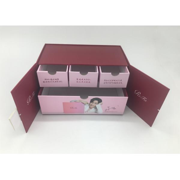 Buy Magnetic Flap Color Printed Rigid Gift Boxes / Two Door Drawer Branded Packaging Boxes at wholesale prices
