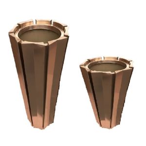 90cm outdoor flower metal planter copper hexagonal garden pots