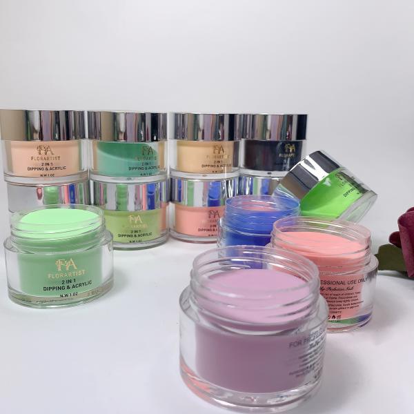 Wholesale Loose Nail Acrylic Solid Powder Private Label Nail Dipping Powder Custom Bulk Acrylic Dip Powder