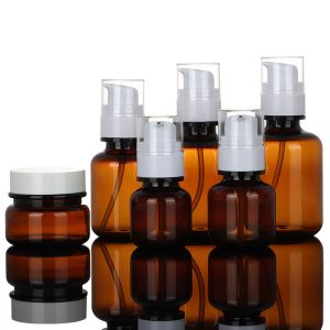 PET Cosmetic Packaging Sets 90ml 130ml 160ml Recycable Leakproof