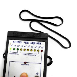 104 X 4 X 1.5mm Black ESD Antistatic Conductive Silicone Band For Electronic