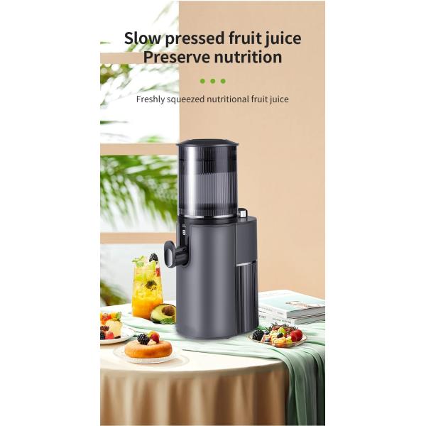 350W Slow Juicer Automatic Big Mouth Cold Press Juicer Machine for Commercial Household