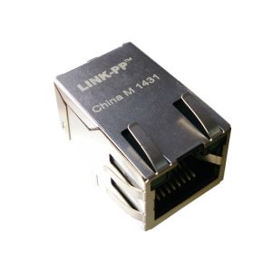 Quality HFJT1-1G11RL RJ45 With Integrated Magnetics1x1 Tab-Up Gigabit FastJack for sale