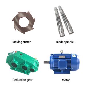 Single Shaft Shredder Wooden Case Double Motor Plastic Metal Shredding Machine