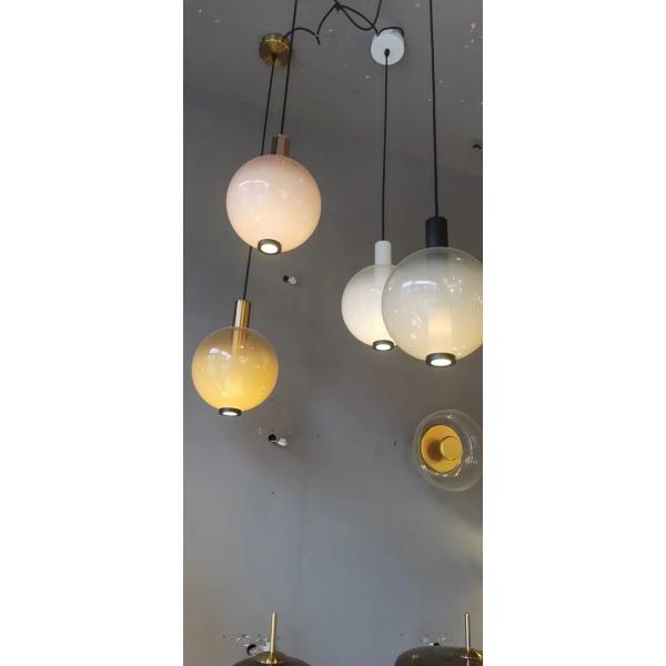 Modern Designer Lamp Decorative Indoor Glass Ball Suspension Light Pendant Lamp