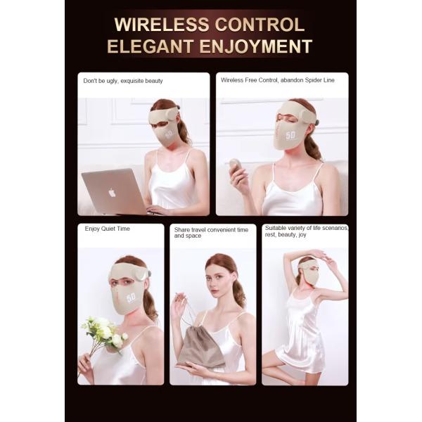 Multi-Wavelength Red Light Therapy Face Mask – 288 LEDs (660/460/850/1064nm), Wireless, 3 Timer Settings, CE/FCC/RoHS Certified