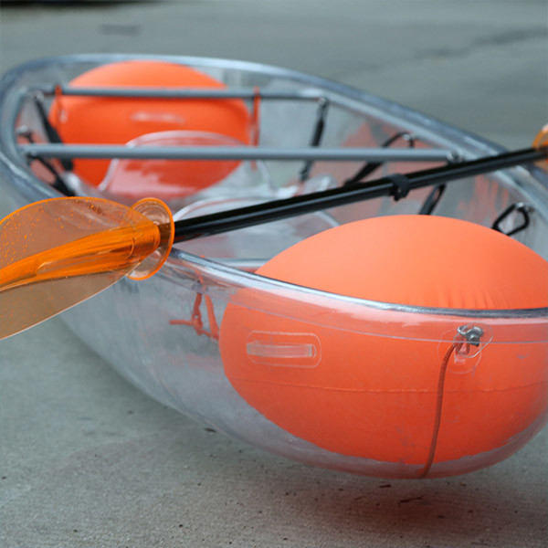 Summer Time Glass Bottom Kayak , 3300 X 850 X 300mm Sit On Top Touring Kayak