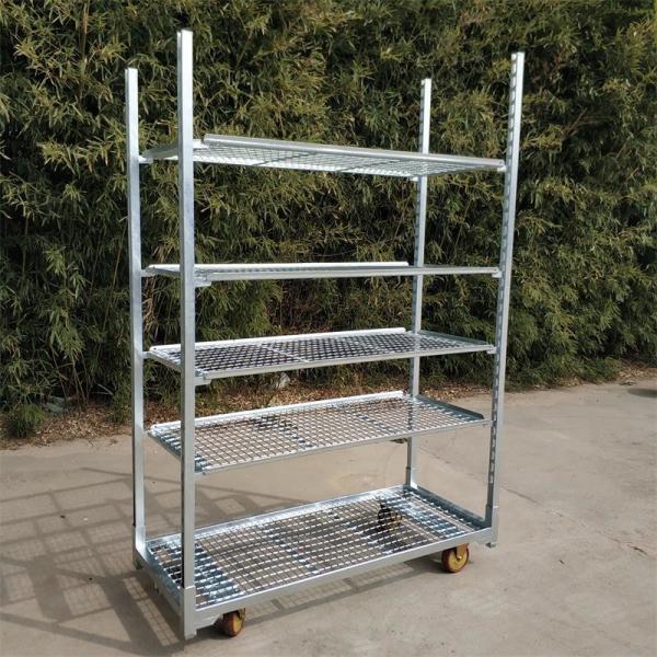 Buy 4 Wheeled Flower Trolley Assembles Easily 50kg Weight at wholesale prices