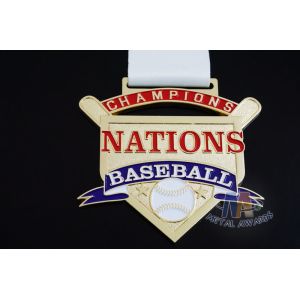 5K 10K Marathon Metal Sports Medals Baseball Bespoke Design