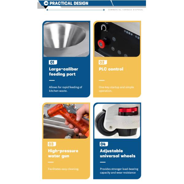 Commercial Food Waste Shredder Garbage Disposer Machine Food Waste Disposer