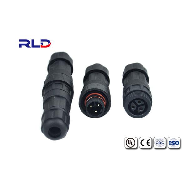Three Pin / Pole Socket Waterproof Circular Connectors Solder Assembly Mount